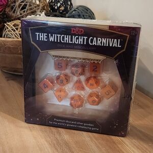 Dungeons And Dragons The Witchlight Carnival Dice Set New In Box NIB Sealed